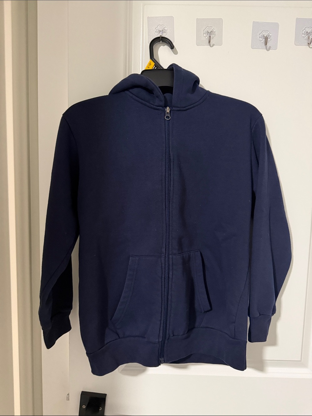 Kids Fleece Navy Full-Zip Hoodie Jacket
